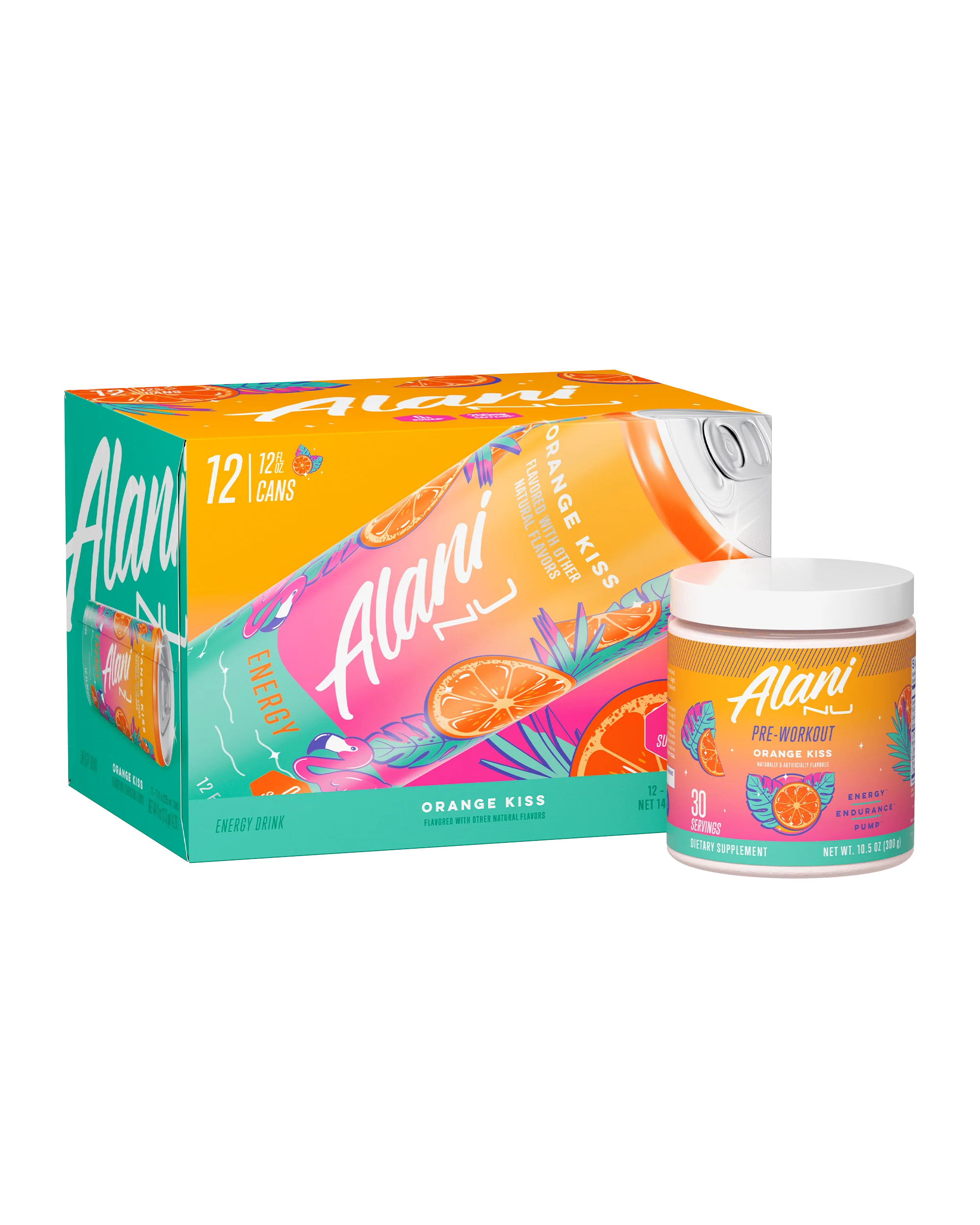 Featured Alani Nu Energy Drink & Pre-Workout - Orange Kiss