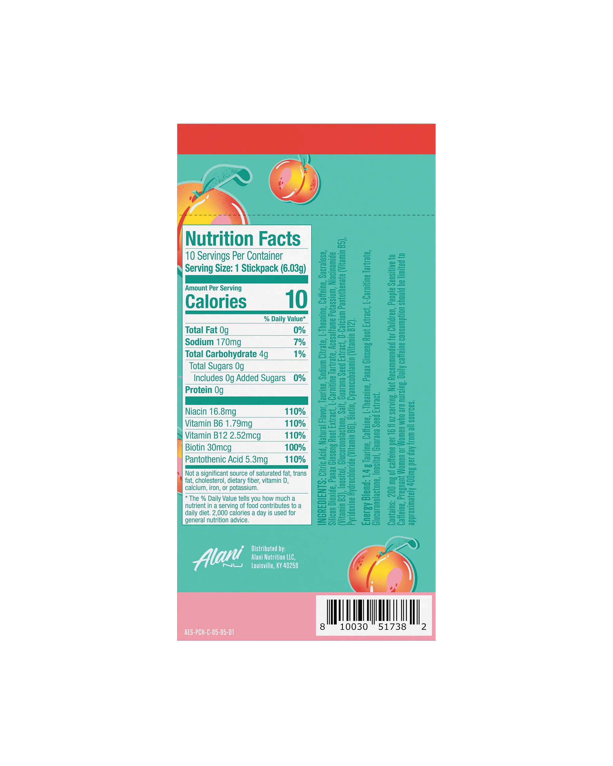 Featured Alani Nu Energy Sticks - Juicy Peach - Image 6