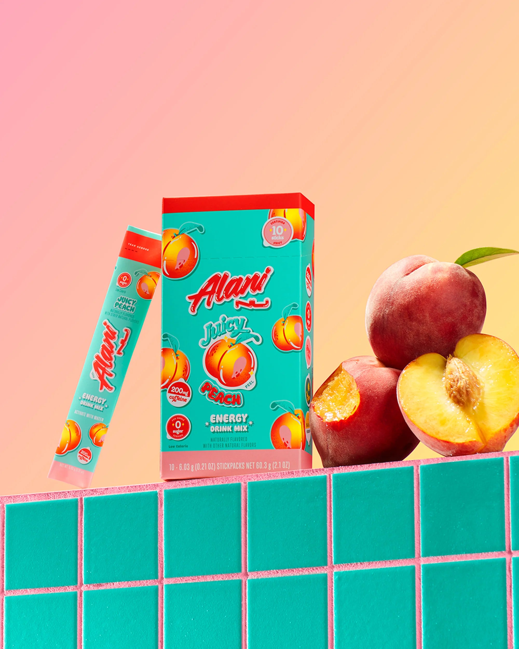 Featured Alani Nu Energy Sticks - Juicy Peach - Image 2
