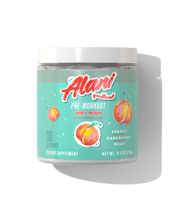 Featured Alani Nu pre-workout - juicy peach