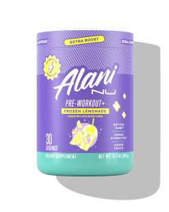 Featured Alani Nu pre-workout+ - frozen lemonade