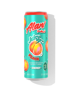 Featured Alani Nu energy drink - juicy peach